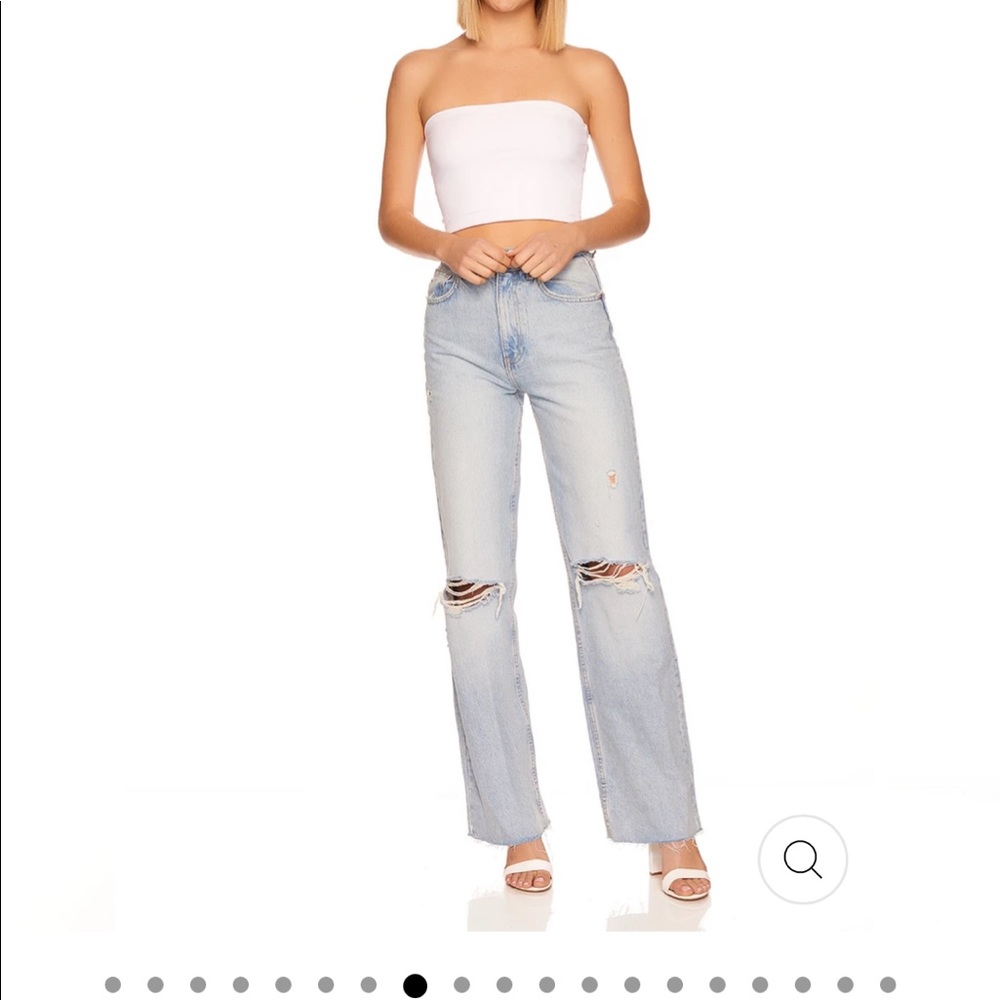 Zara High Waist Ripped Jeans, US 8